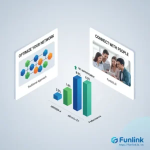 Minh họa quy trình A/B test quảng cáo link để tối ưu CTR với hai phiên bản A và B được so sánh trên màn hình.