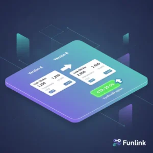 A/B testing với shortlink - Giao diện so sánh hiệu quả hai phiên bản link A và B.