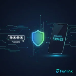 Minh họa về bảo mật 2 lớp (2FA) với biểu tượng ổ khóa và điện thoại xác thực.