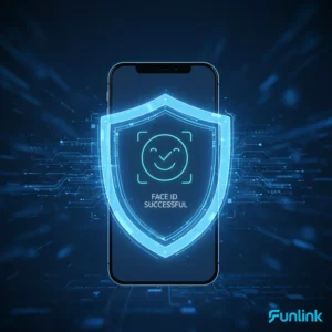 Bảo mật sinh trắc học ngân hàng theo Quyết định 2345, hình ảnh chiếc khiên bảo vệ trên smartphone.