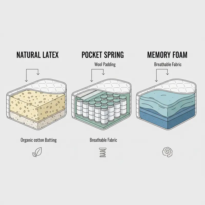 So sánh các loại nệm phổ biến: nệm cao su, nệm lò xo, nệm foam