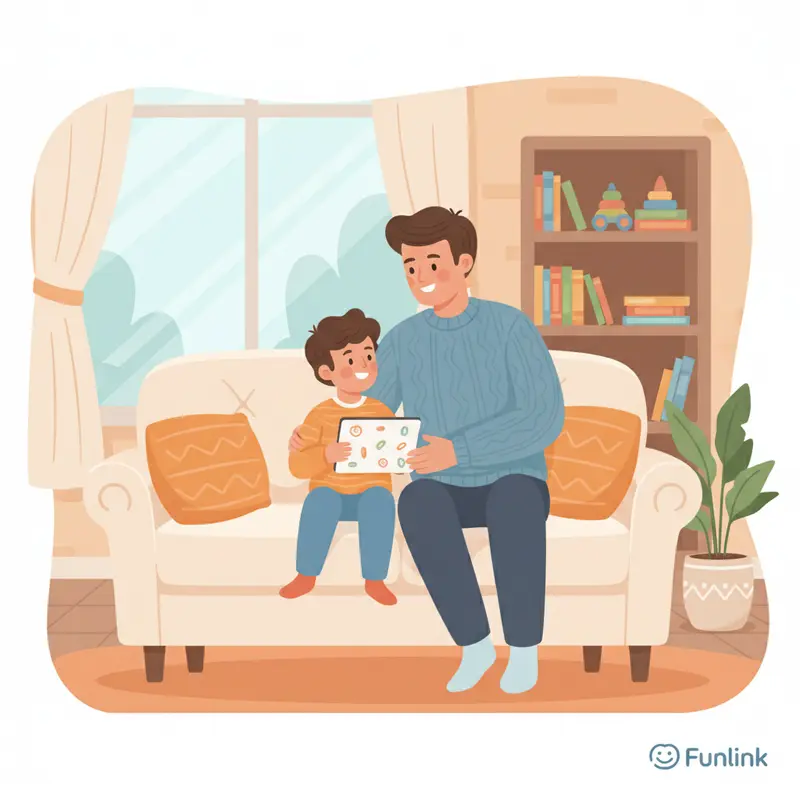 Hình ảnh cha mẹ và con cái trò chuyện cởi mở, nhấn mạnh tầm quan trọng của việc giáo dục thay vì chỉ dùng công cụ kiểm soát của phụ huynh.