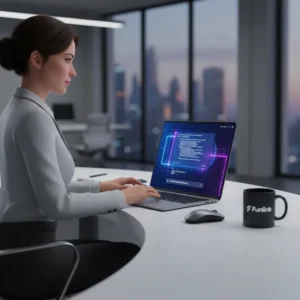 Cách dùng ChatGPT hiệu quả để viết content marketing, minh họa bằng hình ảnh một chuyên gia đang làm việc trên máy tính với giao diện ChatGPT.