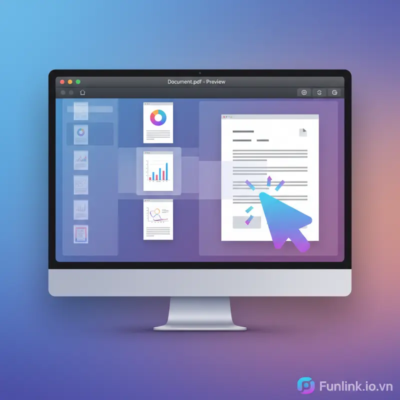 Cách ghép file PDF bằng ứng dụng Preview có sẵn trên macOS.