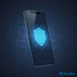 Cài đặt bảo mật iPhone với hình ảnh chiếc iPhone hiển thị biểu tượng khiên bảo vệ.