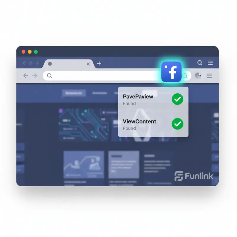 Kiểm tra cài đặt Facebook Pixel thành công với extension Facebook Pixel Helper.