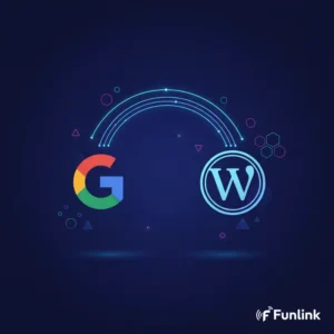 Hướng dẫn chi tiết các bước cài đặt Google Analytics 4 cho WordPress với logo GA4 và WordPress.