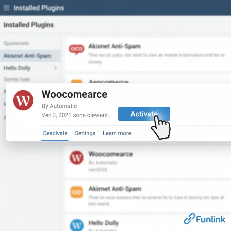 Kích hoạt plugin sau khi cài đặt WooCommerce thành công