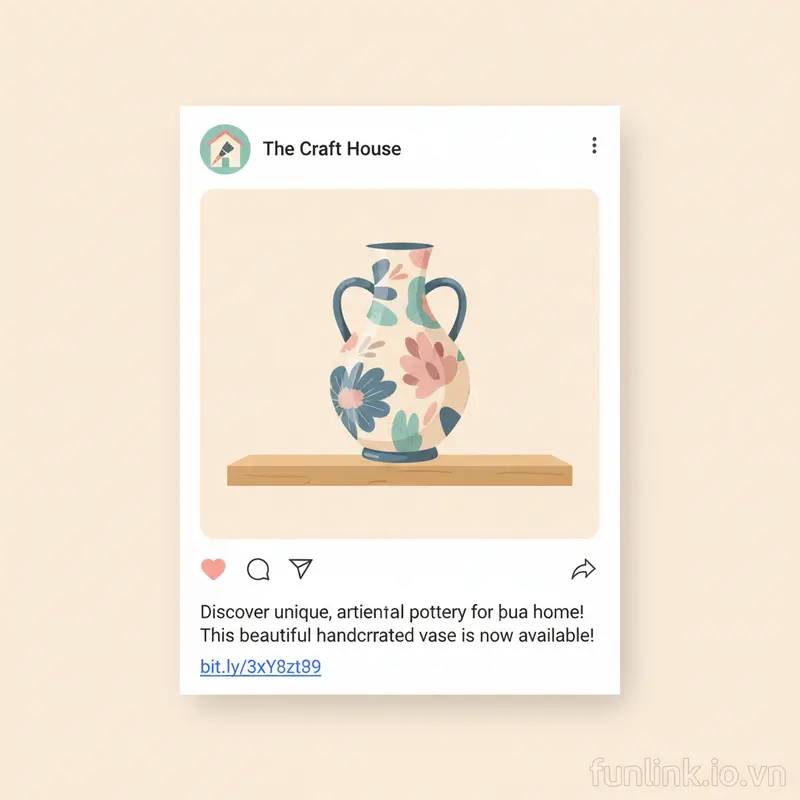 Case study tăng CTR với link rút gọn mặc định thiếu chuyên nghiệp trên mạng xã hội.