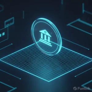 CBDC là gì - Minh họa đồng tiền kỹ thuật số của ngân hàng trung ương trên nền công nghệ blockchain.