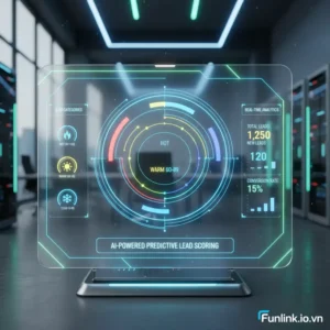 Chấm điểm khách hàng tiềm năng bằng AI - Giao diện dashboard hiển thị điểm số và phân tích.