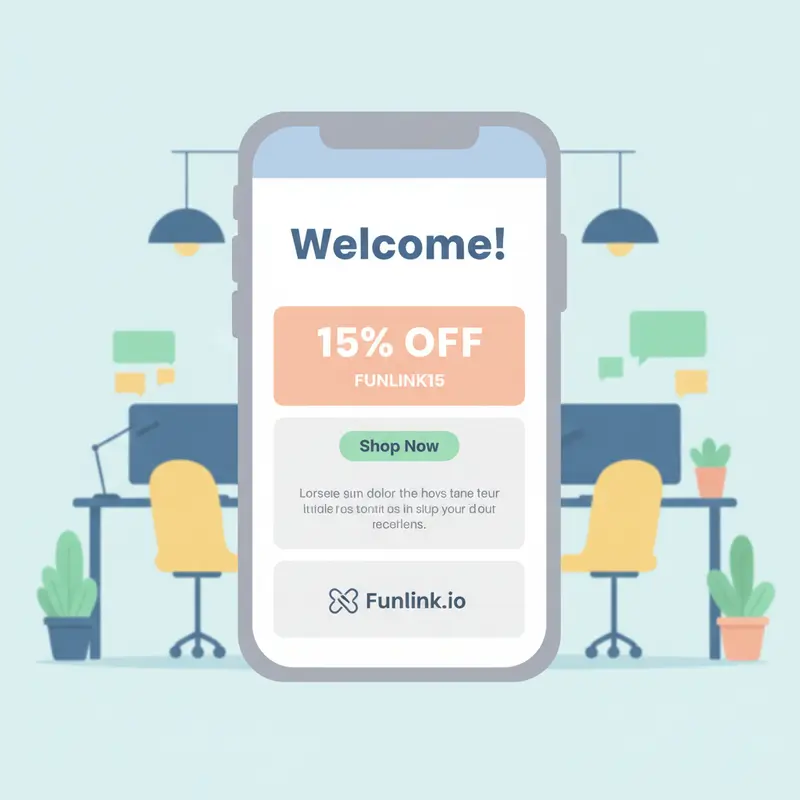 Ví dụ một email chào mừng trong chuỗi email automation, kèm theo mã giảm giá cho khách hàng mới.