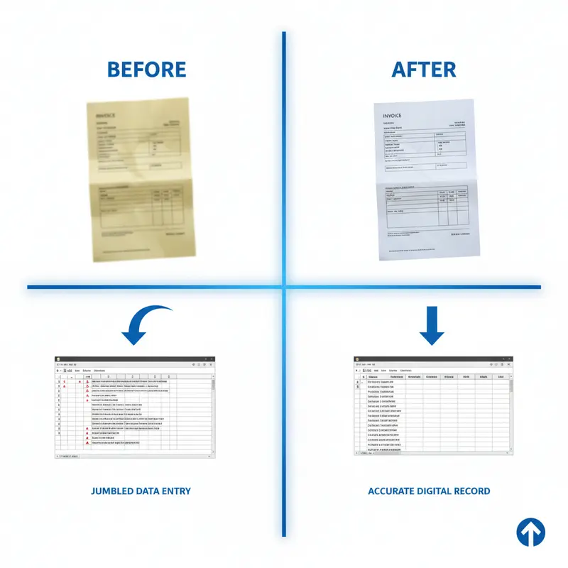 So sánh chất lượng ảnh hưởng đến kết quả chuyển file ảnh sang Excel.