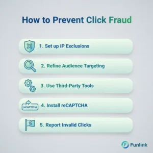 Checklist các bước phòng tránh click ảo hiệu quả cho chiến dịch quảng cáo.
