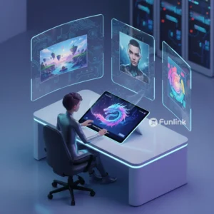 Top công cụ AI tạo ảnh miễn phí 2025 - một designer đang sử dụng máy tính bảng để tạo hình ảnh nghệ thuật.