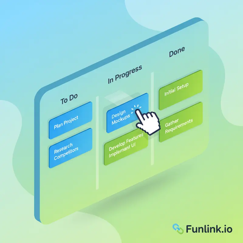 Giao diện bảng Kanban của công cụ quản lý dự án Trello với các thẻ công việc.