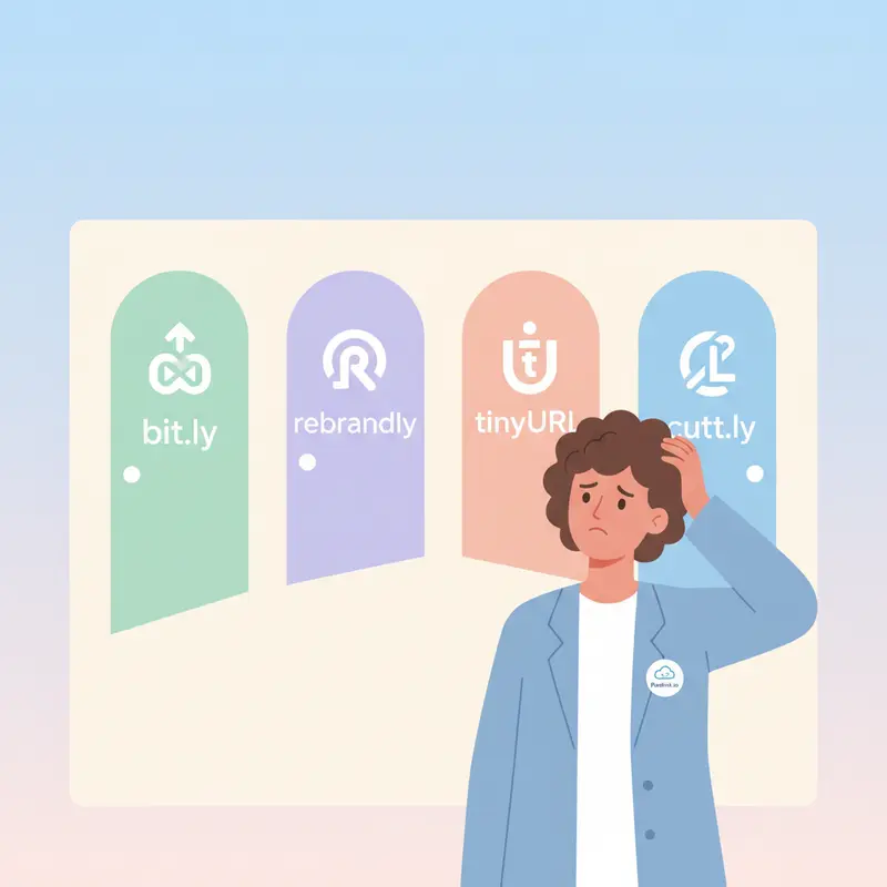 Người làm marketing bối rối lựa chọn giữa nhiều công cụ rút gọn link miễn phí khác nhau.