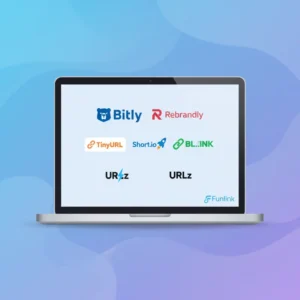 Các công cụ rút gọn link miễn phí tốt nhất 2025 được hiển thị trên màn hình laptop