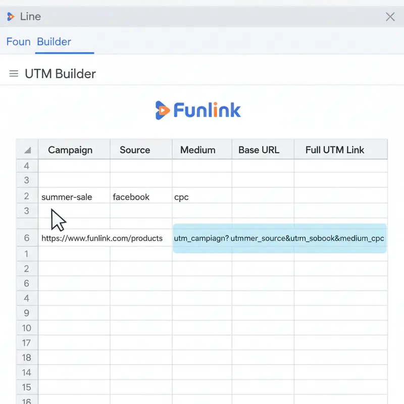 Hướng dẫn sử dụng công cụ tạo link UTM bằng template Google Sheets tự động.