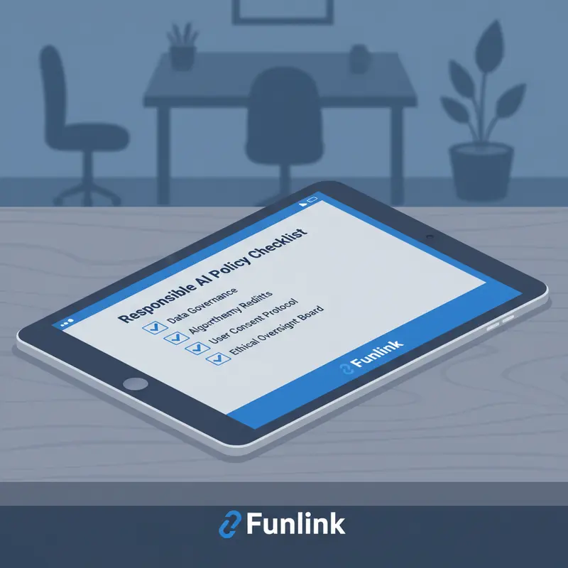 Checklist các tiêu chí quan trọng cần có trong một chính sách về đạo đức AI cho doanh nghiệp.