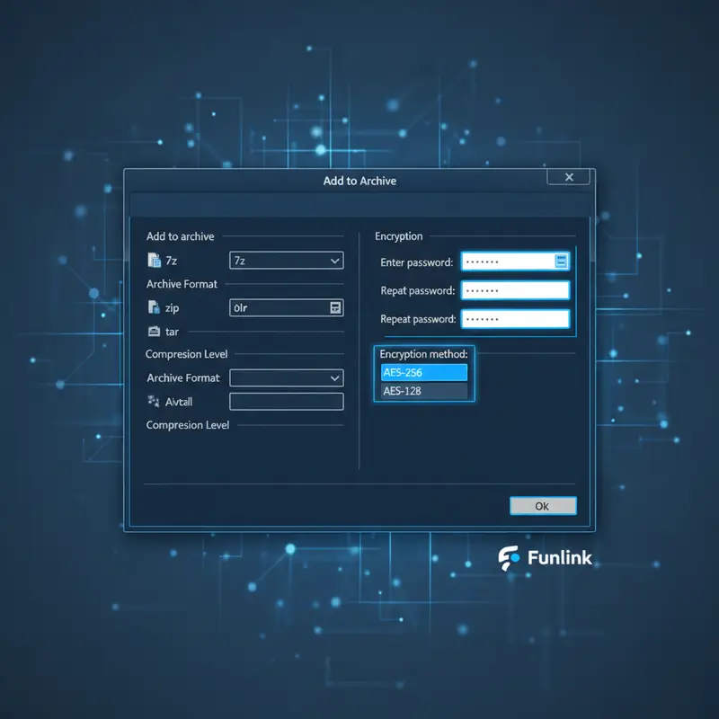 Hướng dẫn đặt mật khẩu cho file nén ZIP bằng 7-Zip với mã hóa AES-256