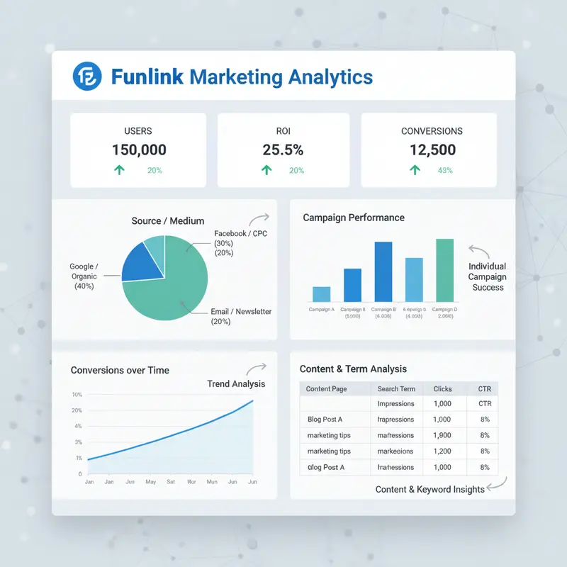 Mẫu dashboard marketing hoàn chỉnh với các biểu đồ Data Storytelling trên Looker Studio.