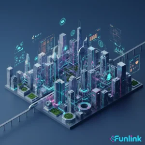 Digital Twin và ứng dụng - mô hình 3D của một thành phố thông minh được kết nối dữ liệu thời gian thực.