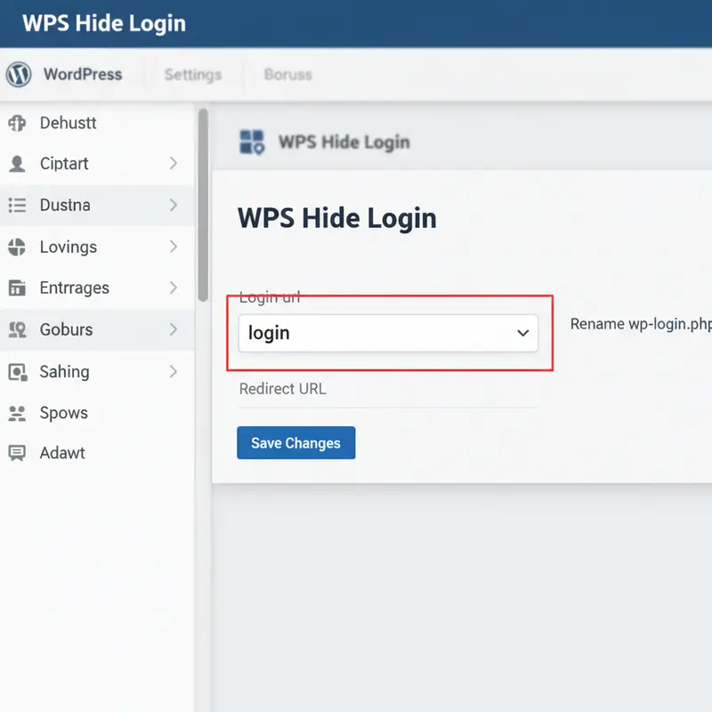 Giao diện cài đặt WPS Hide Login để đổi đường dẫn đăng nhập wordpress.