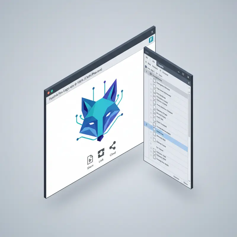 Giao diện phần mềm Adobe Illustrator đang mở một file EPS để minh họa cách chỉnh sửa file EPS là gì.
