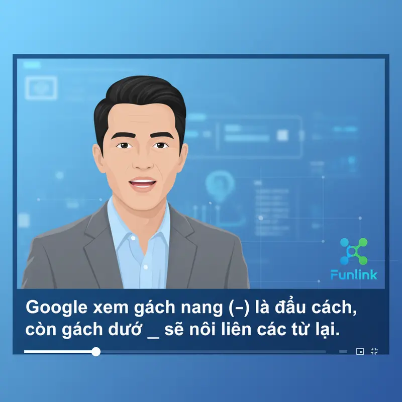 Matt Cutts của Google giải thích về gạch ngang hay gạch dưới trong url, khẳng định gạch ngang là dấu phân tách.