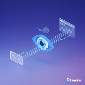 Giải mã cơ chế đo lường tỷ lệ mở email qua hình ảnh một tracking pixel và biểu đồ dữ liệu.