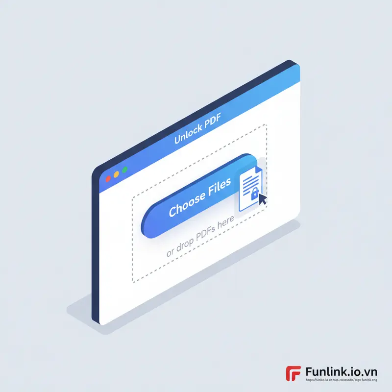 Giao diện website SmallPDF hiển thị chức năng gỡ mật khẩu file PDF trực tuyến.
