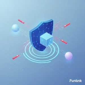 Gửi file tạm thời an toàn - hình ảnh một chiếc khiên bảo vệ một tệp dữ liệu đang được truyền đi.