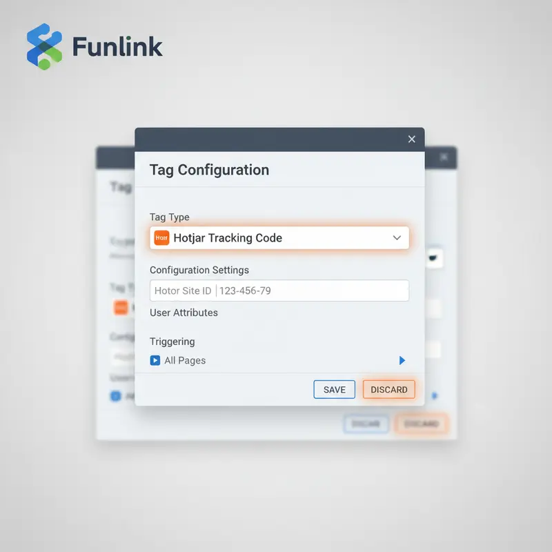 Hướng dẫn sử dụng Hotjar - Giao diện cài đặt Hotjar Tracking Code trong Google Tag Manager.