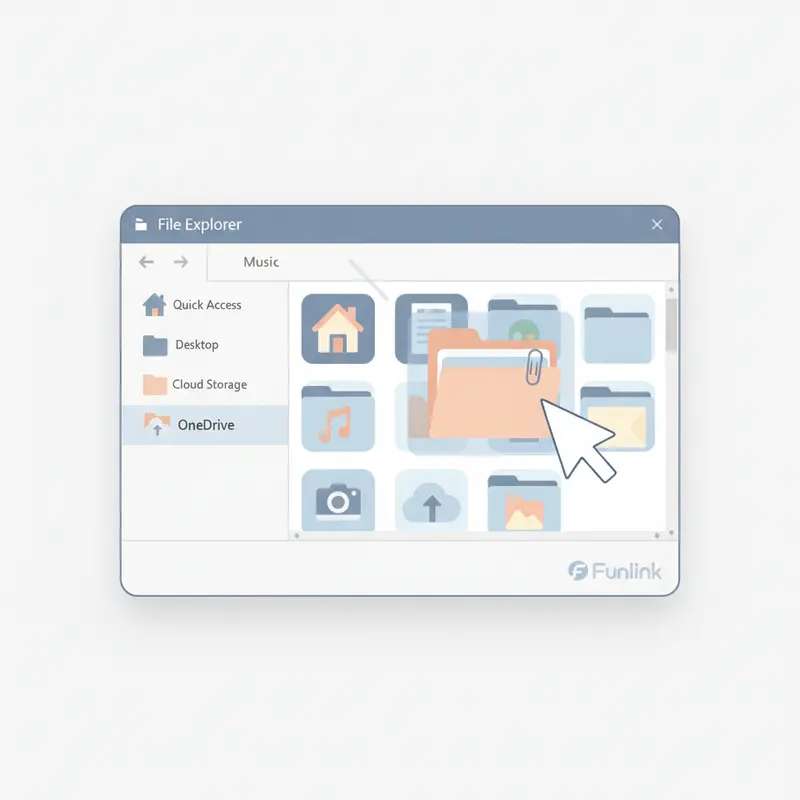 Hướng dẫn sử dụng OneDrive bằng cách kéo thả file trực tiếp vào thư mục trong File Explorer.