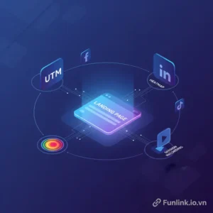 Kết hợp UTM với heatmap và session recording để phân tích hiệu quả kênh social media trên landing page.
