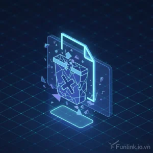 Minh họa quá trình khôi phục file đã xóa vĩnh viễn trên máy tính PC.