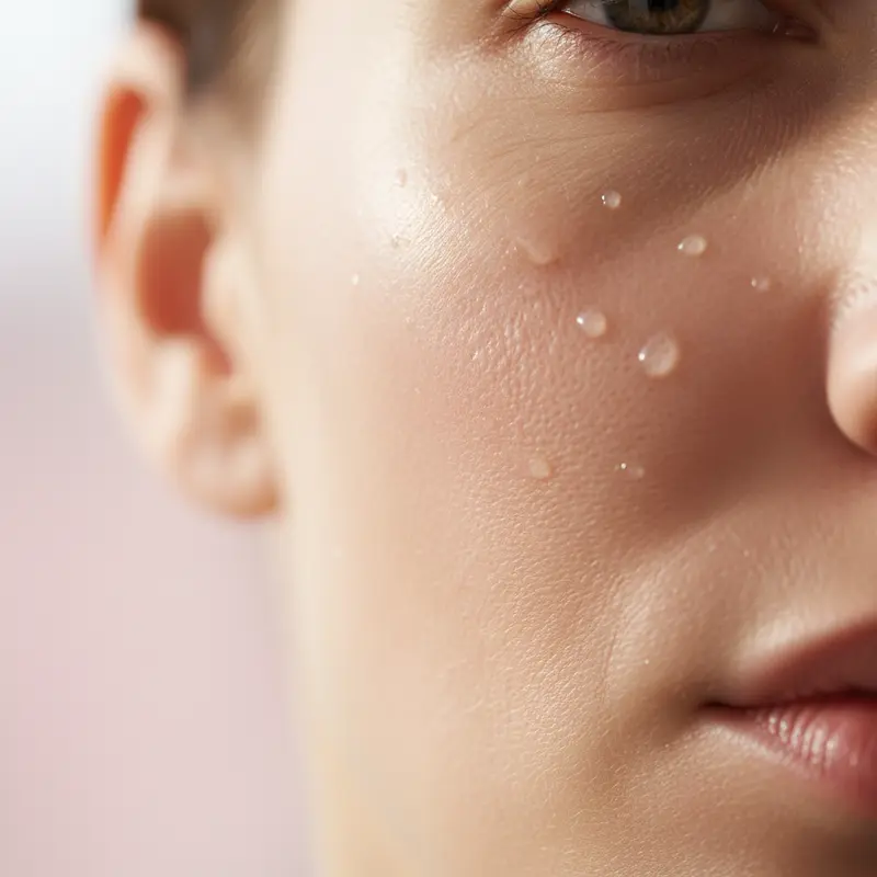 Cận cảnh làn da khỏe mạnh, căng mọng nhờ đủ nước