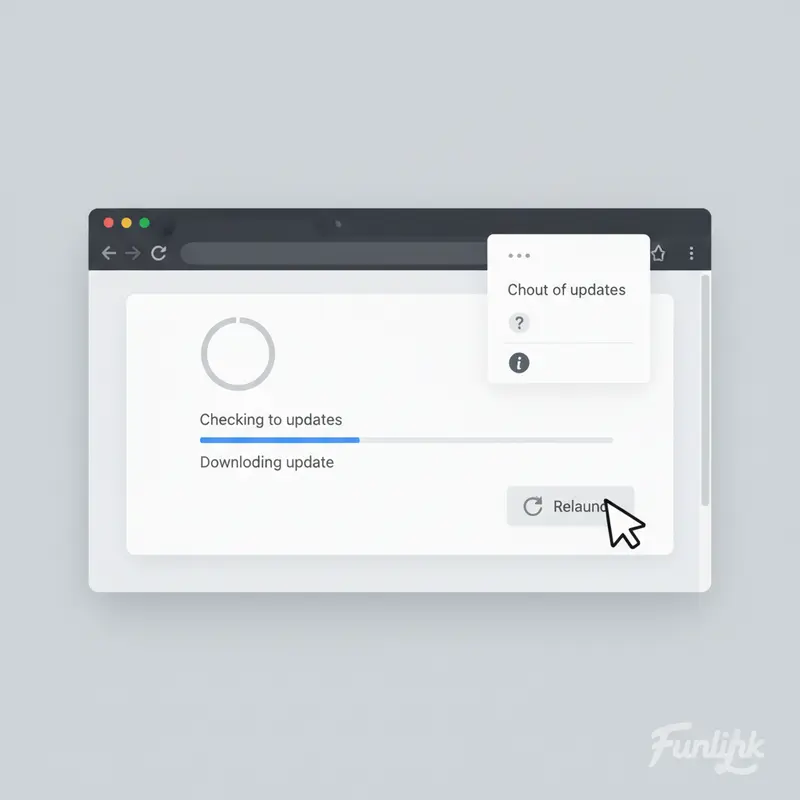 Ảnh GIF hướng dẫn các bước cập nhật lỗ hổng trình duyệt Chrome khẩn cấp.