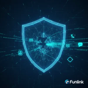 Minh họa nguy cơ lộ lọt dữ liệu cá nhân với hình ảnh khóa và chuỗi dữ liệu bị phá vỡ.