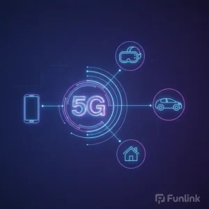 Lợi ích của 5G - biểu tượng sóng 5G lan tỏa sức mạnh kết nối vạn vật, thay đổi trải nghiệm internet.