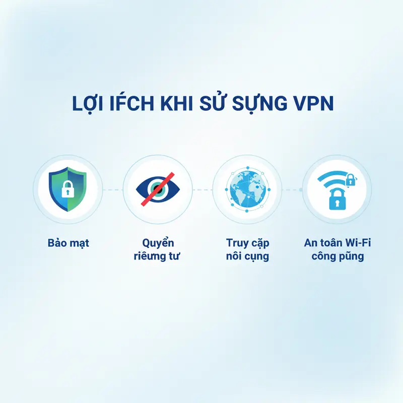 Các lợi ích chính của việc sử dụng VPN