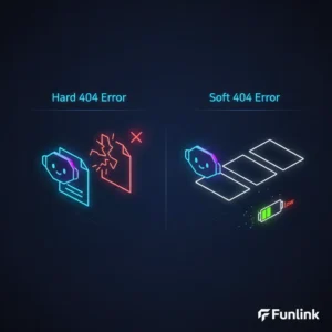 Sơ đồ so sánh cách Googlebot xử lý lỗi Soft 404 và Hard 404, ảnh hưởng đến ngân sách crawl.