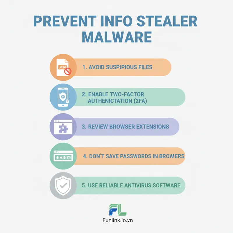 Checklist 5 bước phòng chống mã độc đánh cắp thông tin hiệu quả cho người dùng.
