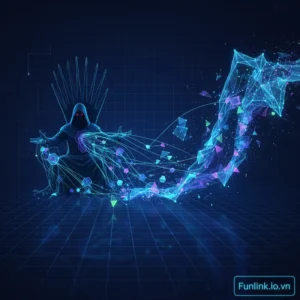 Mạng máy tính ma Botnet - Minh họa botmaster điều khiển các thiết bị bị nhiễm để tấn công.