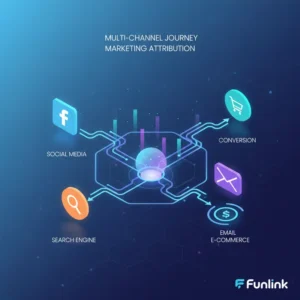 Marketing Attribution Model là gì - hình ảnh minh họa các điểm chạm trên hành trình khách hàng đa kênh.