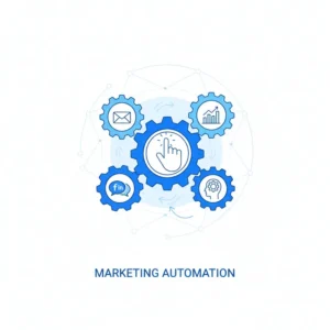 Marketing tự động hóa - Bánh răng cưa và các biểu tượng marketing