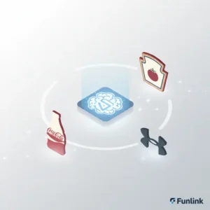 Case study các chiến dịch marketing ứng dụng AI thành công, minh họa bởi các logo thương hiệu lớn và biểu tượng AI.