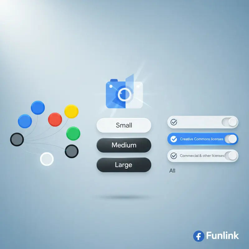 Tổng hợp các icon công cụ trong mẹo tìm kiếm hình ảnh nâng cao trên Google Images.