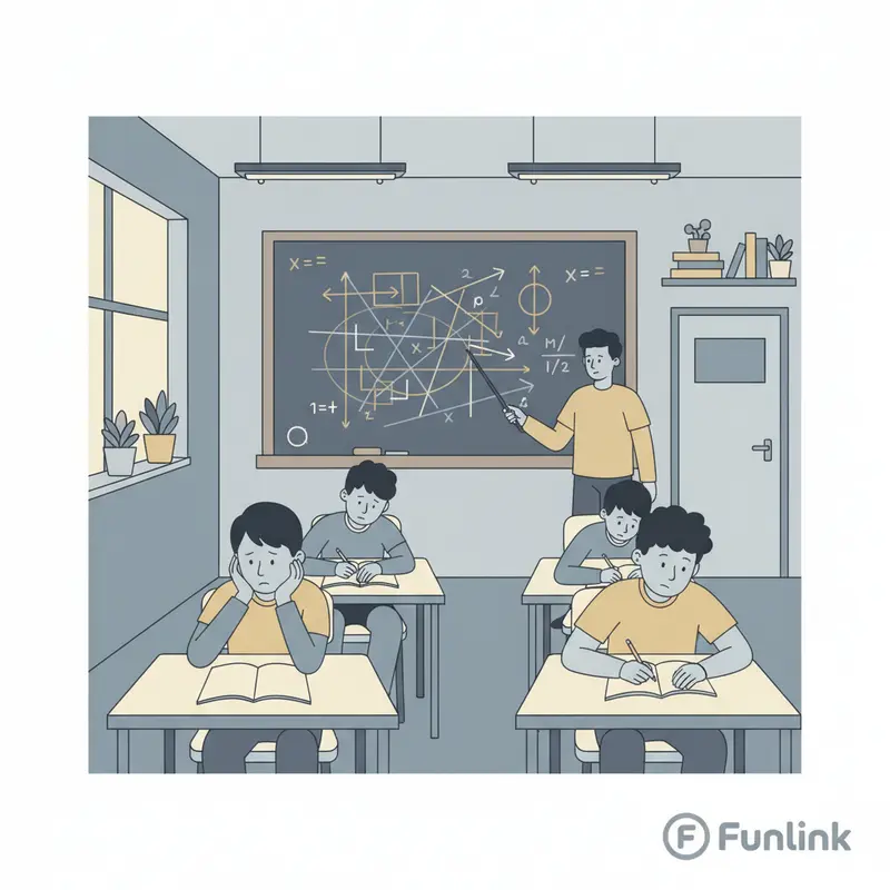 Học sinh mệt mỏi trong lớp học truyền thống, một vấn đề mà Metaverse trong giáo dục có thể giải quyết.